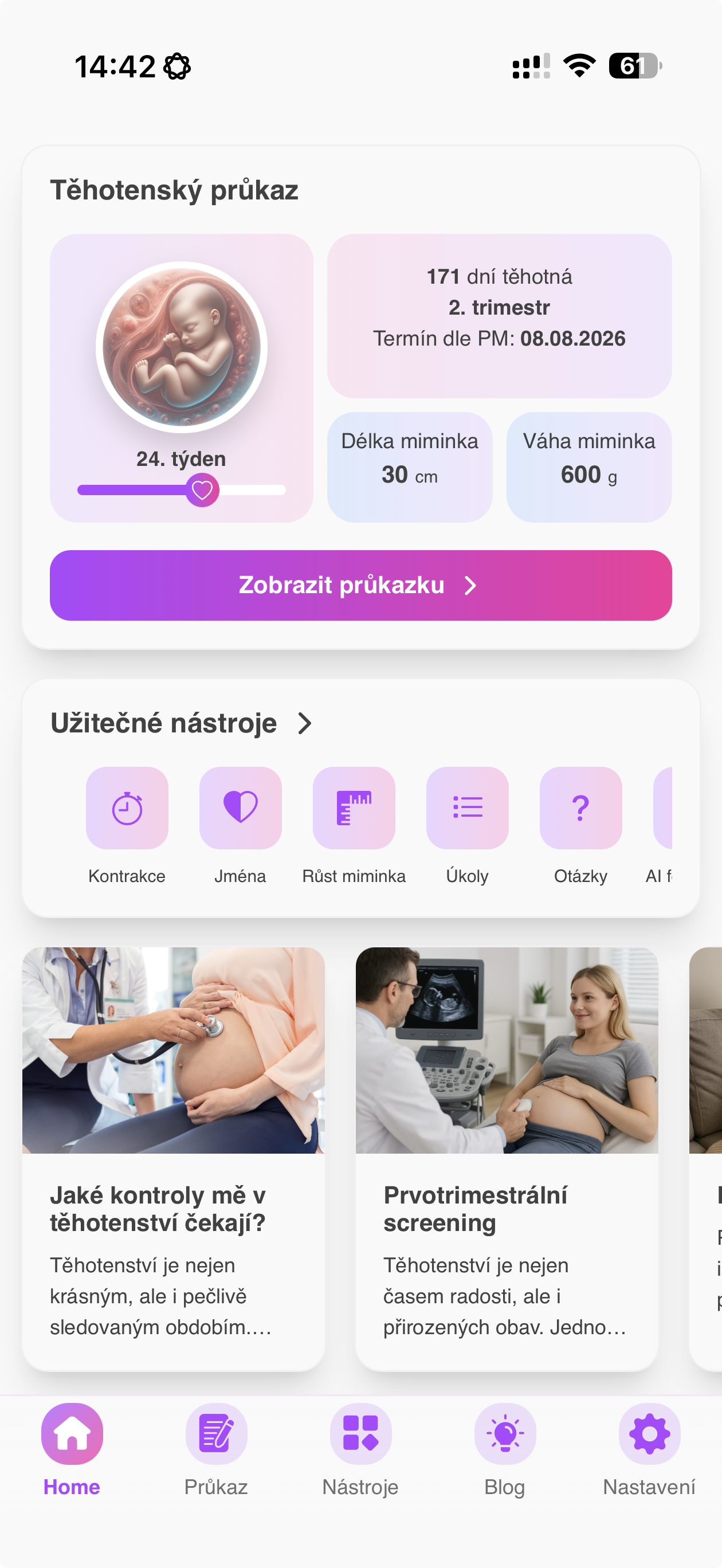 Digitální péče v těhotenství s AI